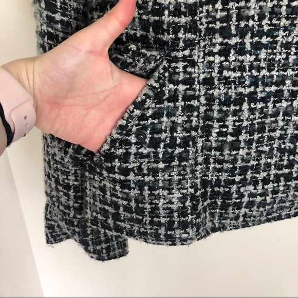 Coldwater creek black&white textured blazer - Picture 4 of 7